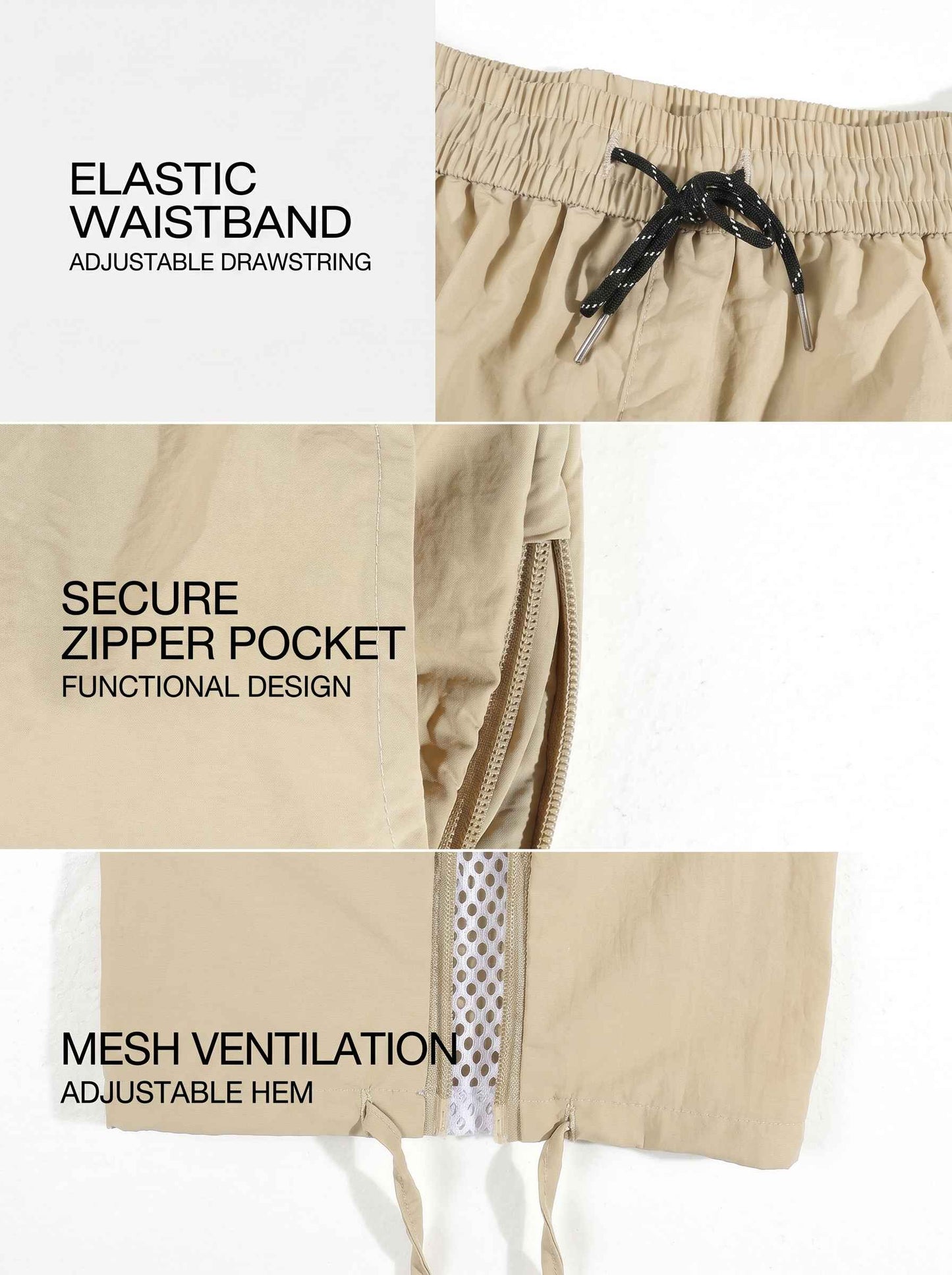 KZZ Men's Wide-Leg Techwear Trousers