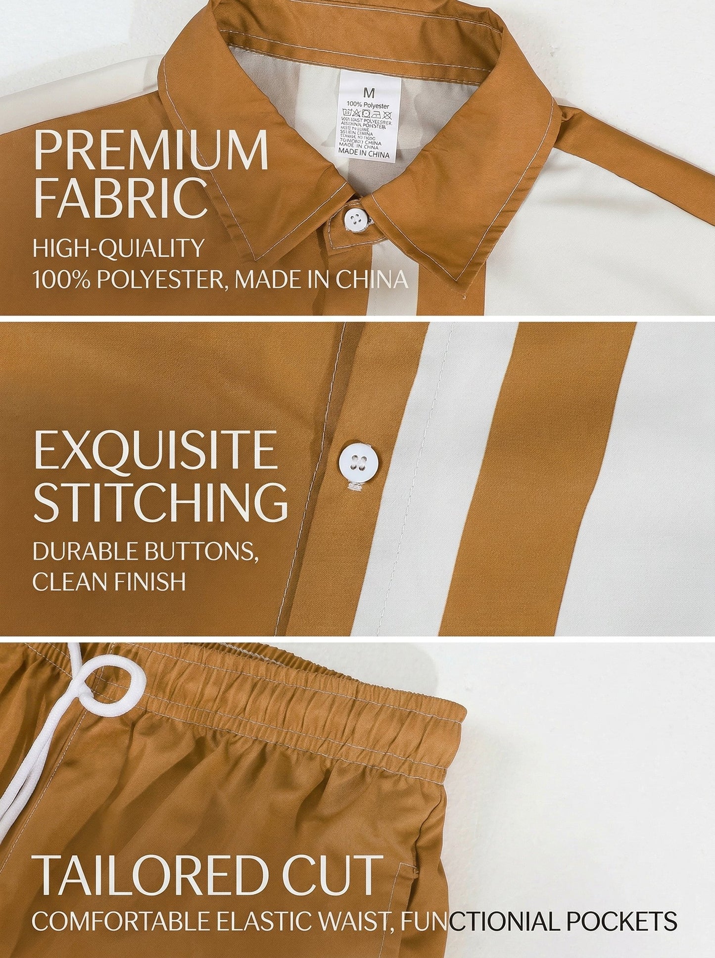 KZZ Men's Two-Piece Loungewear Set: Color-Block Printed Short-Sleeve Top and Long Pants