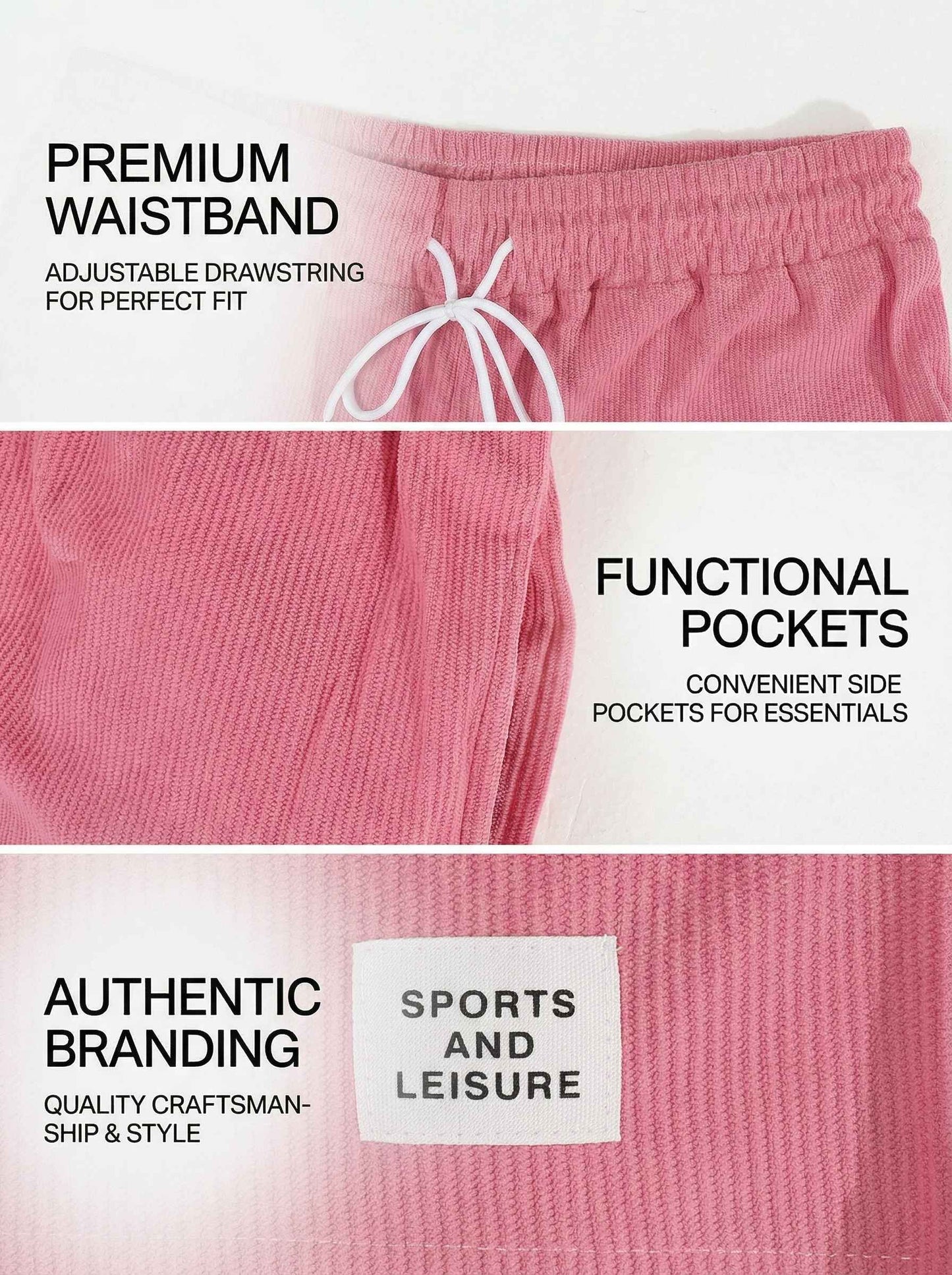 KZZ Men's Solid Patched Drawstring Waist Shorts