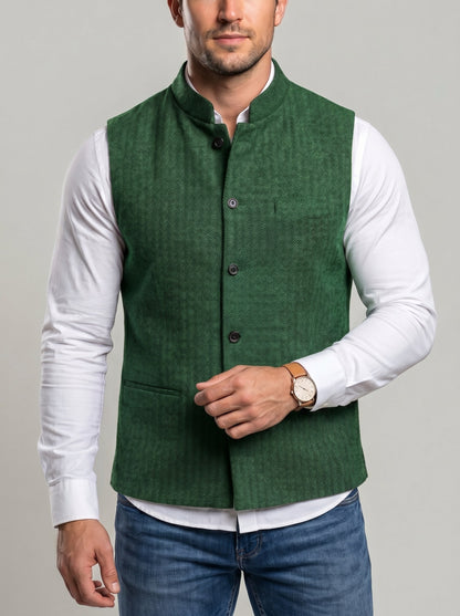 KZZ Men's Herringbone Vest
